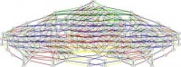 Đồ thị này miêu tả cấu trúc toán học tương tự như cấu trúc E8 nhưng nhỏ hơn rất nhiều so với E8. (Ảnh: David Vogan, MIT)